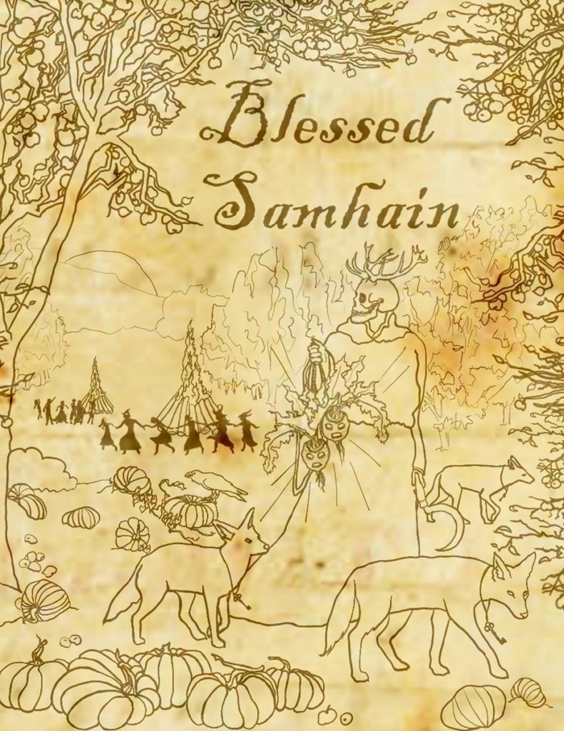 Samhain, Horned God, Blessed Samhain, Pagan, Green Man, Wheel of the Year, mamubabu