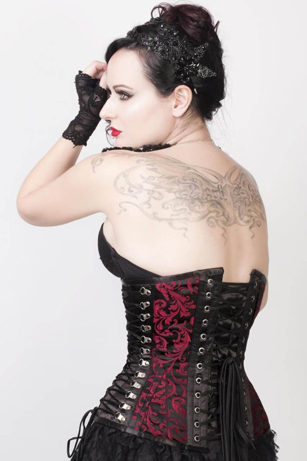 Paityn Criss Cross Underbust Gothic Corset-Corset Deal - Image 4