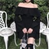 Women's Gothic Off-shoulder Falbala Flare Sleeve Dresses - Image 2